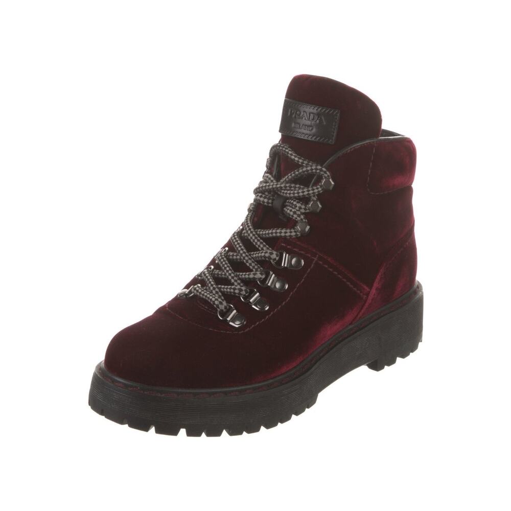 ❤️Prada Sport Velvet Combat Boots❤️